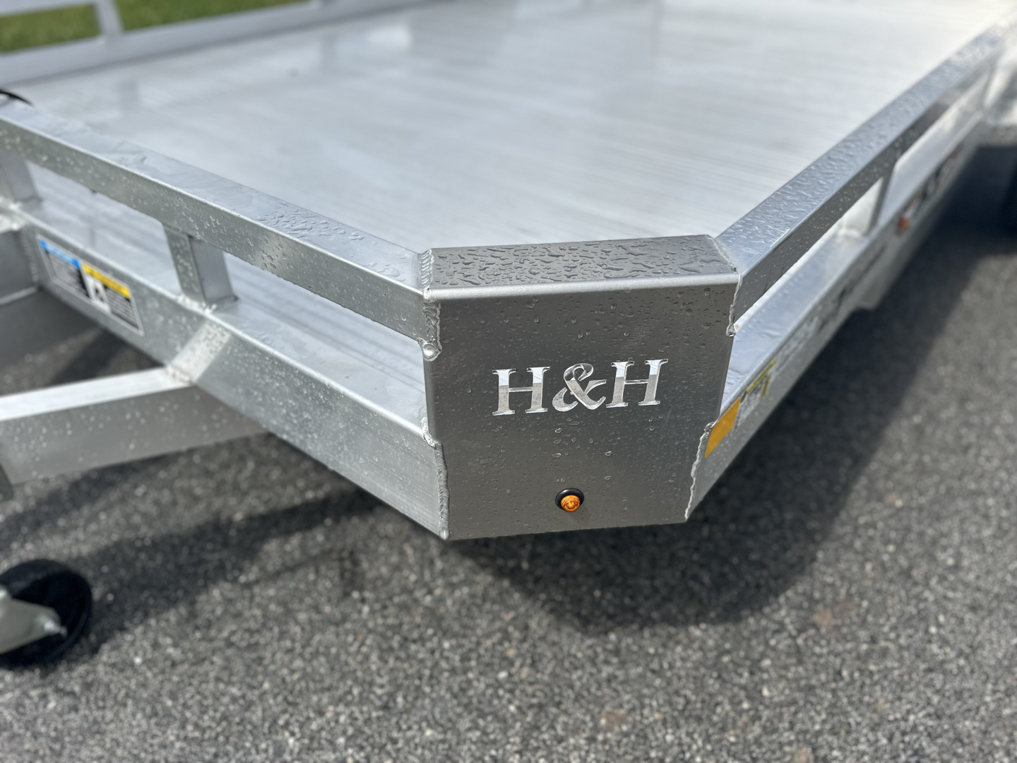 New 2026 H&H Trailers 3K 78X12 Low Side Aluminum Utility Trailer