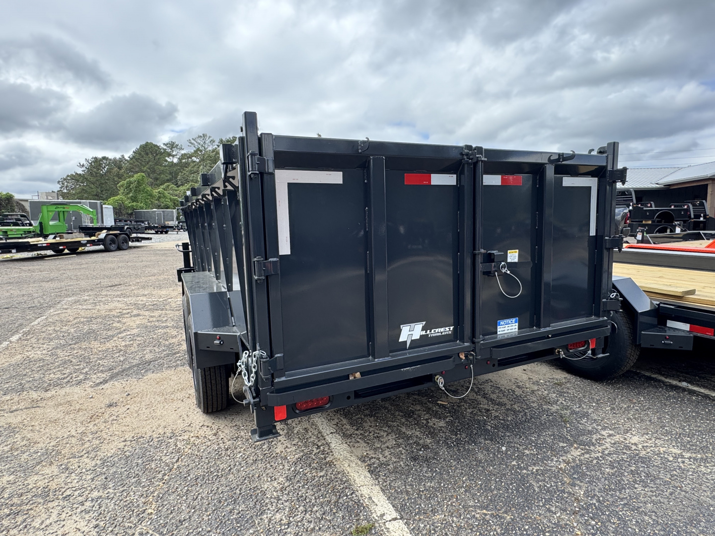 New 2026 Hillcrest Trailers 7x16 17.6k Gooseneck Dump Trailer