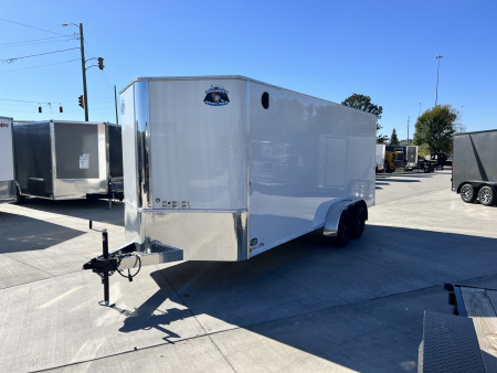 New LOWEST PRICES New 2026  Bighorn R&M 7x18 +2’V Rear Ramp Enclosed Cargo Trailer