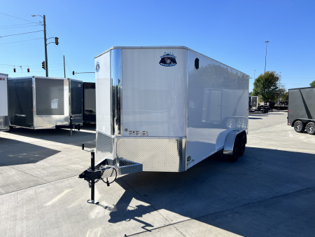 New LOWEST PRICES New 2026  Bighorn R&M 7x18 +2’V Rear Ramp Enclosed Cargo Trailer