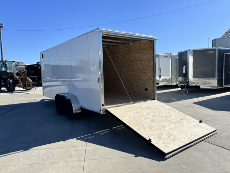 New LOWEST PRICES New 2026  Bighorn R&M 7x18 +2’V Rear Ramp Enclosed Cargo Trailer