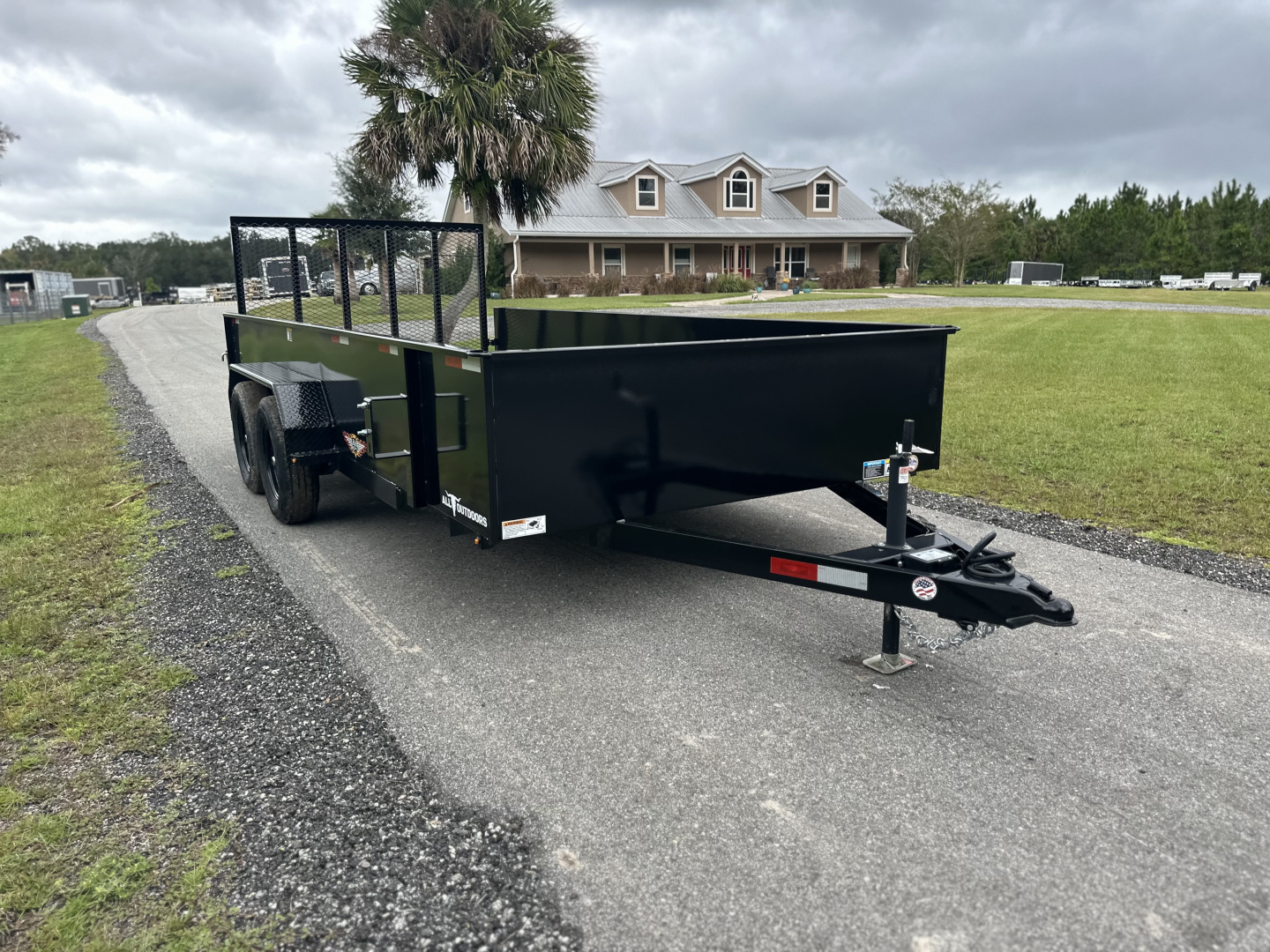 New 2026 H&H Trailers 7K 82X16 Solid Side Utility Trailer