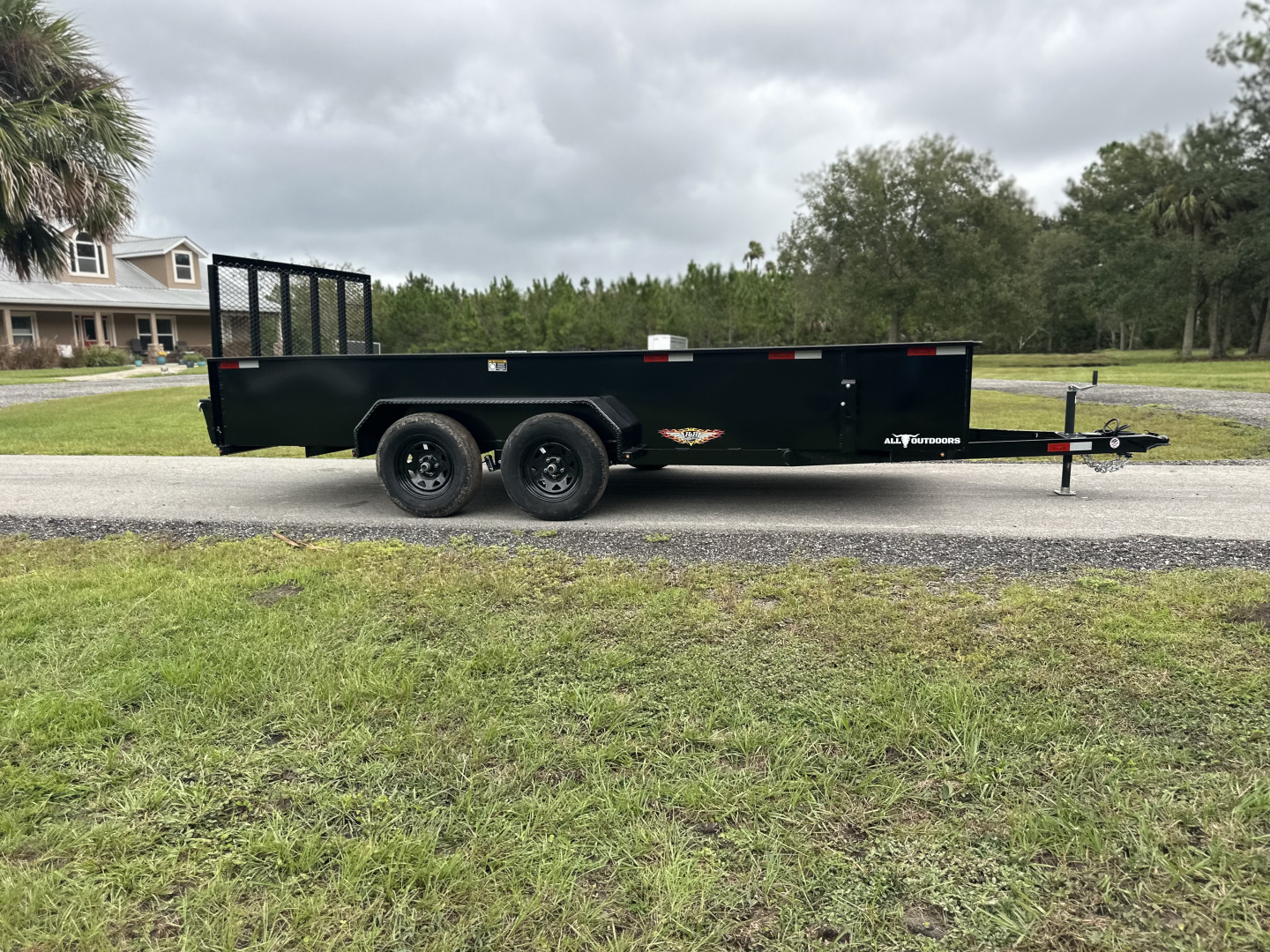 New 2026 H&H Trailers 7K 82X16 Solid Side Utility Trailer