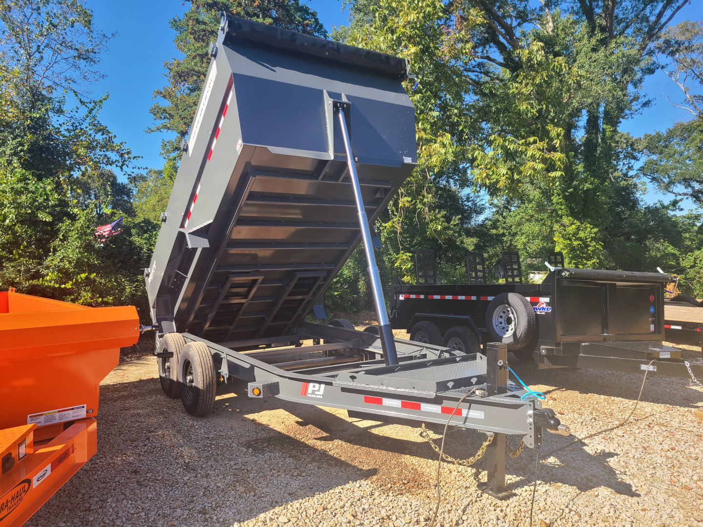 New 2026 PJ Trailers 7x14 DT 14K Dump Trailer Dump Trailer