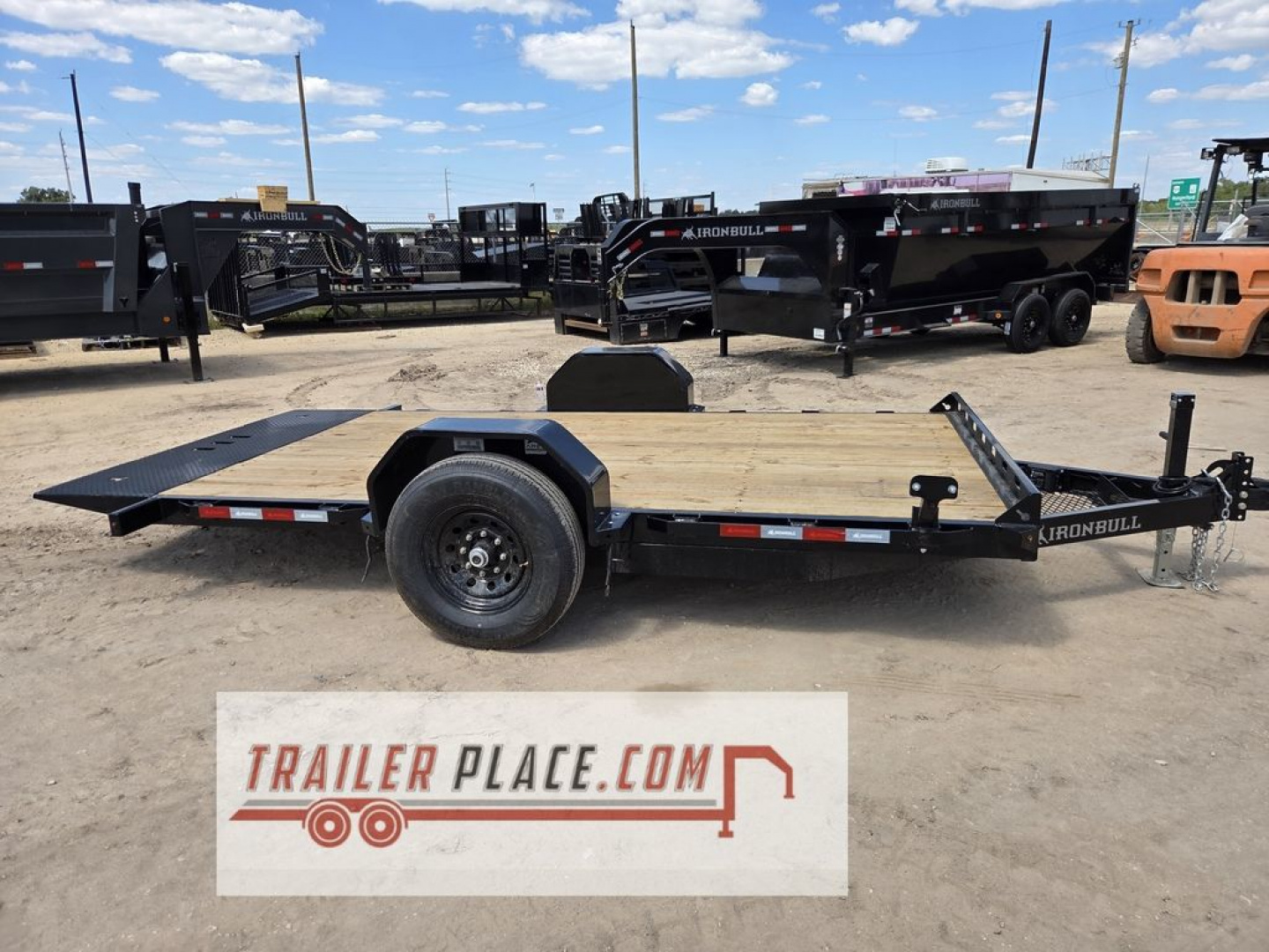 New 2026 IRON BULL 80"X12' 7K TSB TILT SINGLE AXLE TILT TRAILER