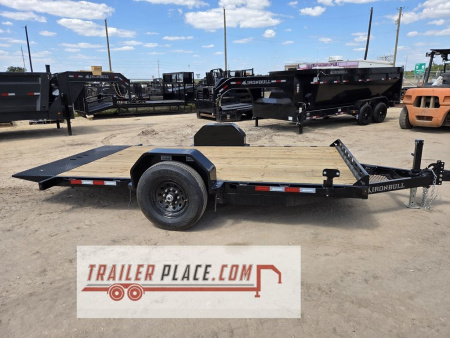 New 2026 IRON BULL 80 X12' 7K TSB TILT SINGLE AXLE TILT TRAILER