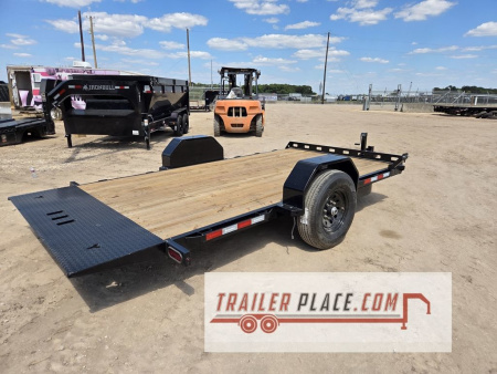 New 2026 IRON BULL 80"X12' 7K TSB TILT SINGLE AXLE TILT TRAILER