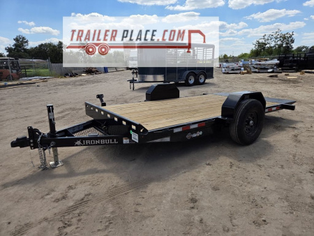 New 2026 IRON BULL 80"X12' 7K TSB TILT SINGLE AXLE TILT TRAILER