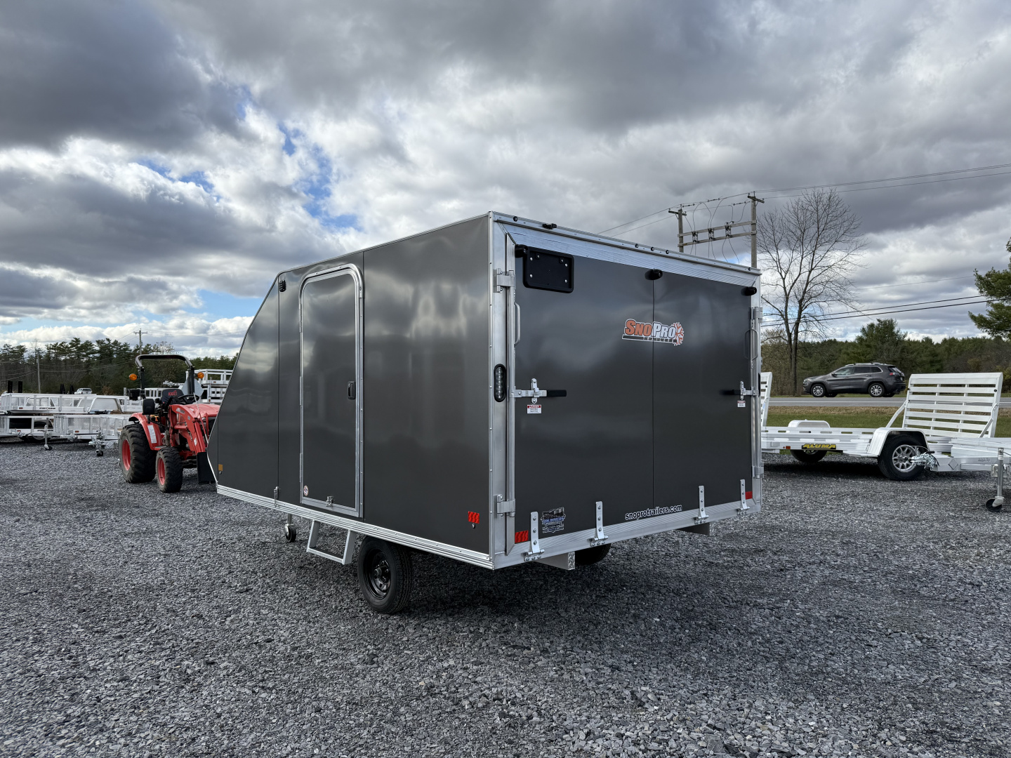 New 2026 ALCOM 101 X 12 HYBRID Snowmobile Trailer