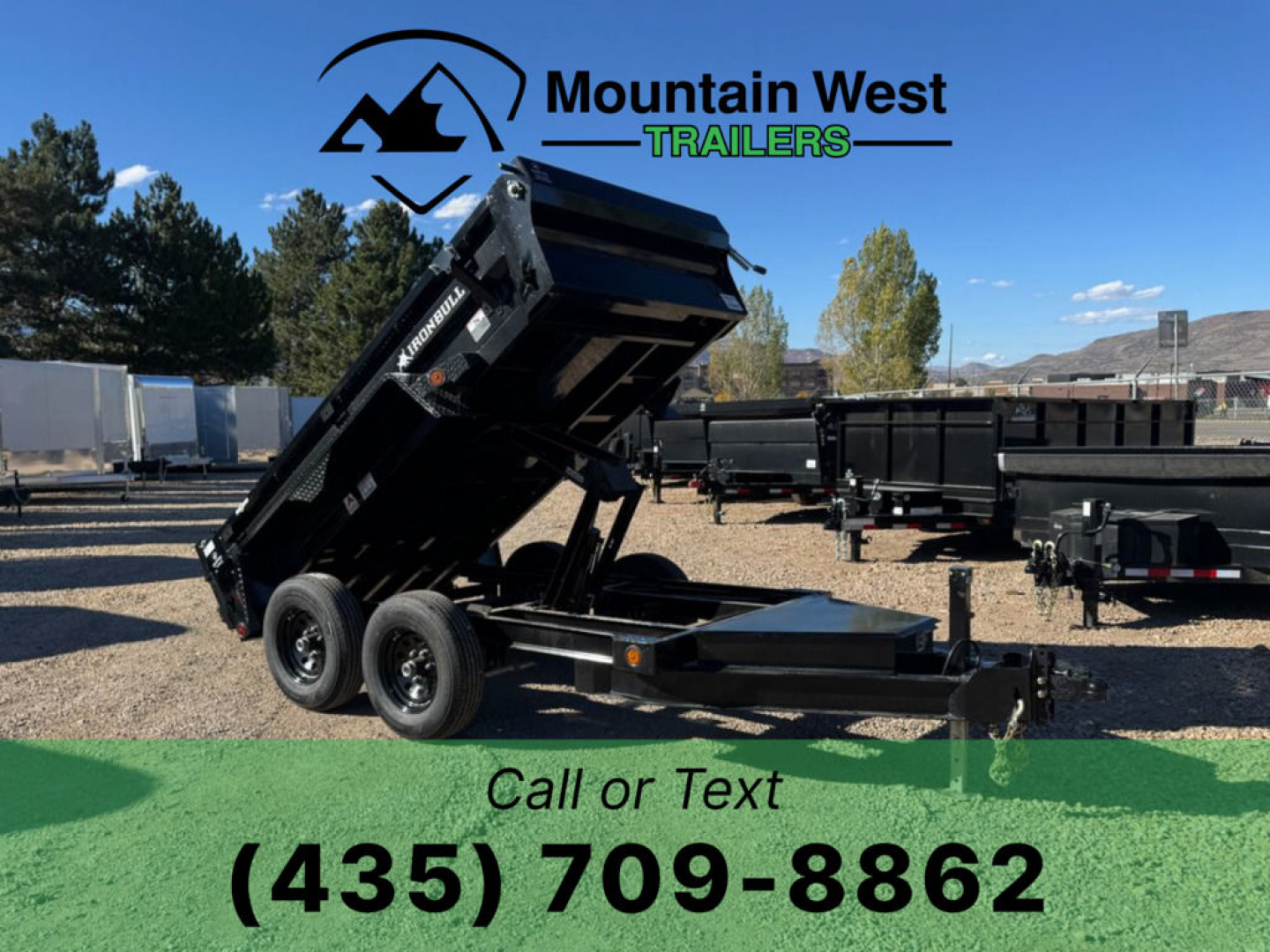 New 2026 Iron Bull Trailers 5X10-10K Dump Trailer W/ 18" Sides