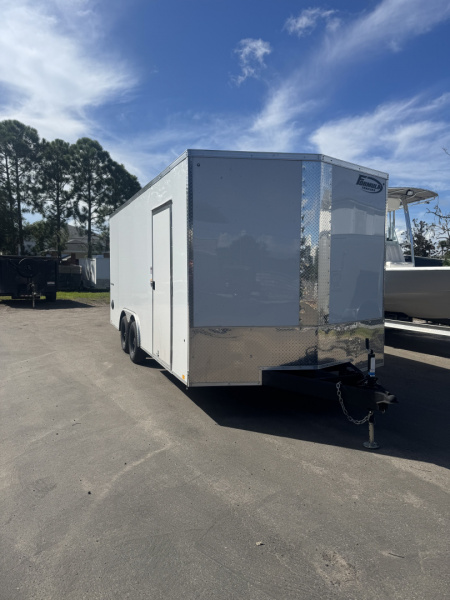 Used 2025 NOVAE - TRAVERSE 8.5X18 TA 7K W/SPARE TIRE Car / Racing Trailer