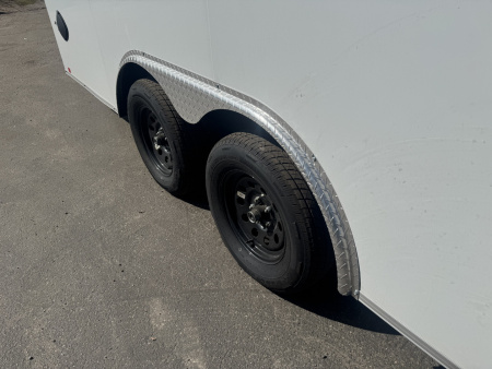 Used 2025 NOVAE - TRAVERSE 8.5X18 TA 7K W/SPARE TIRE Car / Racing Trailer