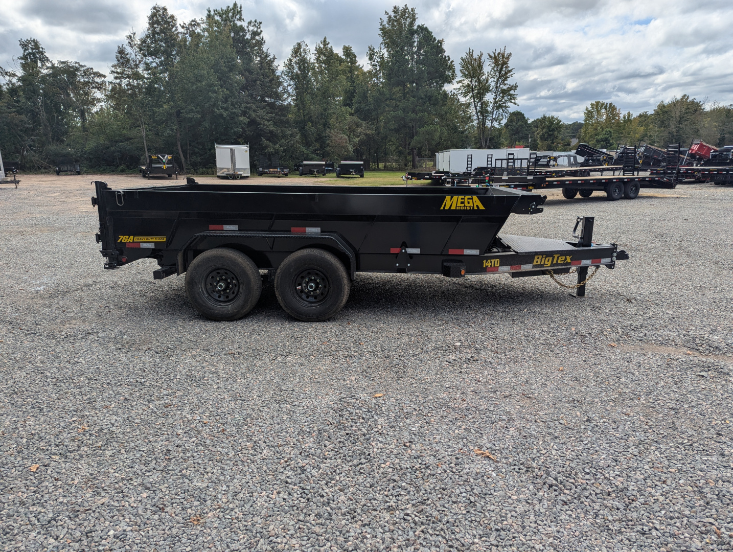 New 2026 Big Tex Trailers 7x14 TD Heavy Duty 15.4K Telescopic Dump w/ Slide-In Ramps Dump Trailer