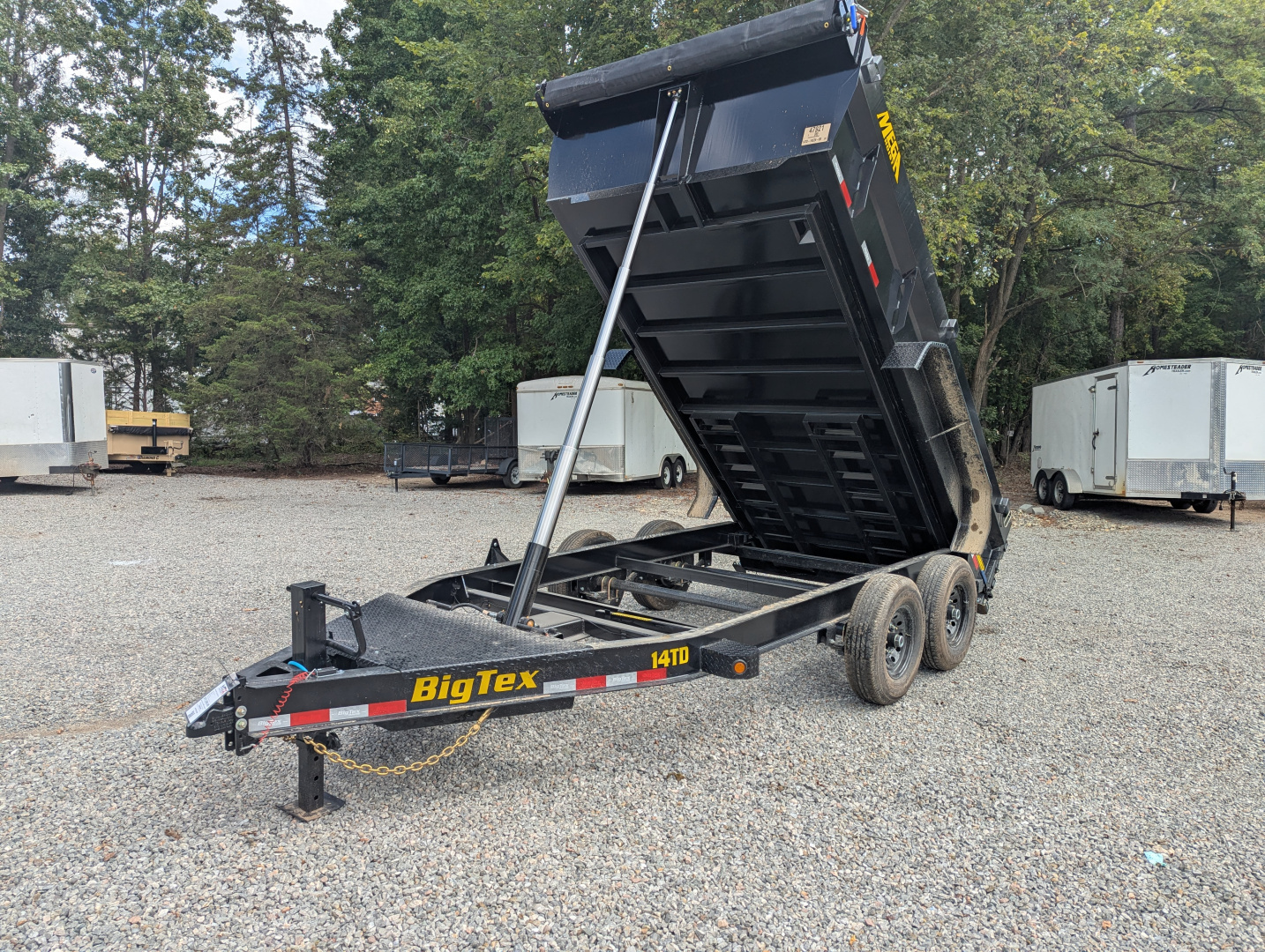 New 2026 Big Tex Trailers 7x14 TD Heavy Duty 15.4K Telescopic Dump w/ Slide-In Ramps Dump Trailer