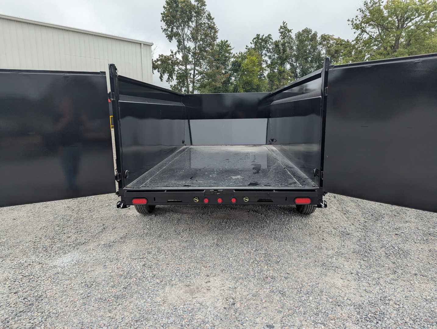 New 2026 7x14 TD Heavy Duty 15.4K Telescopic Dump w/ Slide-In Ramps & 4' Sides