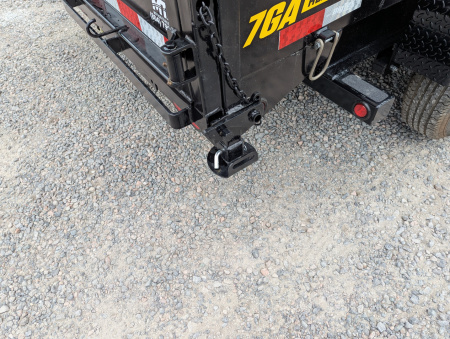 New 2026 7x14 TD Heavy Duty 15.4K Telescopic Dump w/ Slide-In Ramps & 4' Sides