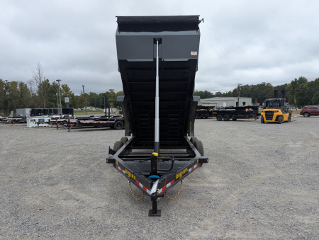 New 2026 7x14 TD Heavy Duty 15.4K Telescopic Dump w/ Slide-In Ramps & 4' Sides