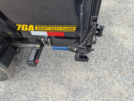 New 2026 7x14 TD Heavy Duty 15.4K Telescopic Dump w/ Slide-In Ramps & 4' Sides