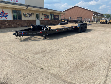 New 2025 Load Trail 83X24 Heavy Duty Gravity Tilt 20k w/Fork Holders Tilt Trailer