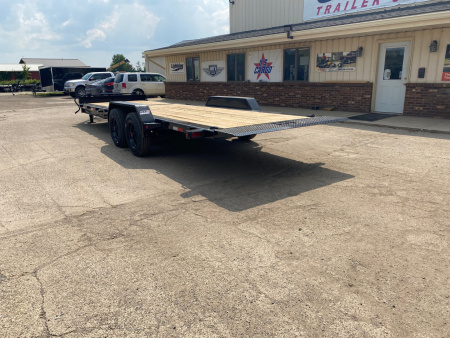 New 2025 Load Trail 83X24 Heavy Duty Gravity Tilt 20k w/Fork Holders Tilt Trailer