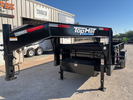 New 2026 Top Hat DX 16' x 83" Gooseneck Dump Trailer