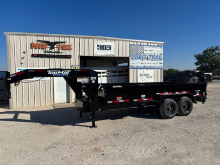 New 2026 Top Hat DX 16' x 83" Gooseneck Dump Trailer