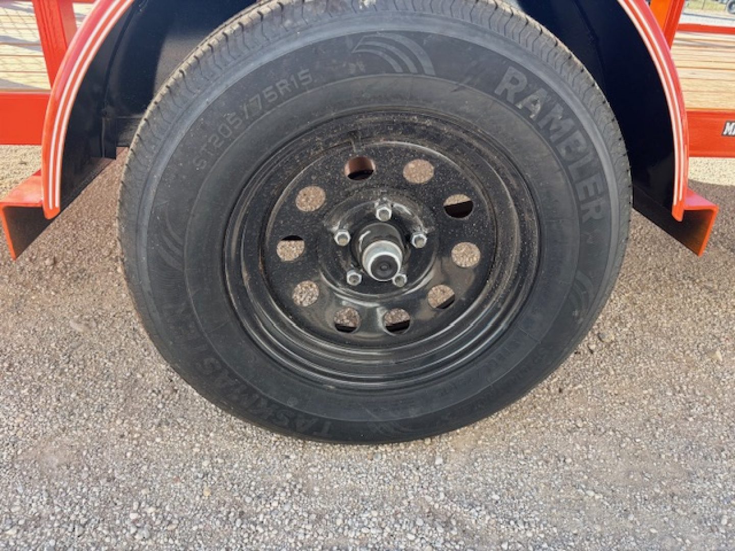 New 2026 Top Hat DSP 12'x77" Utility Trailer(Orange)