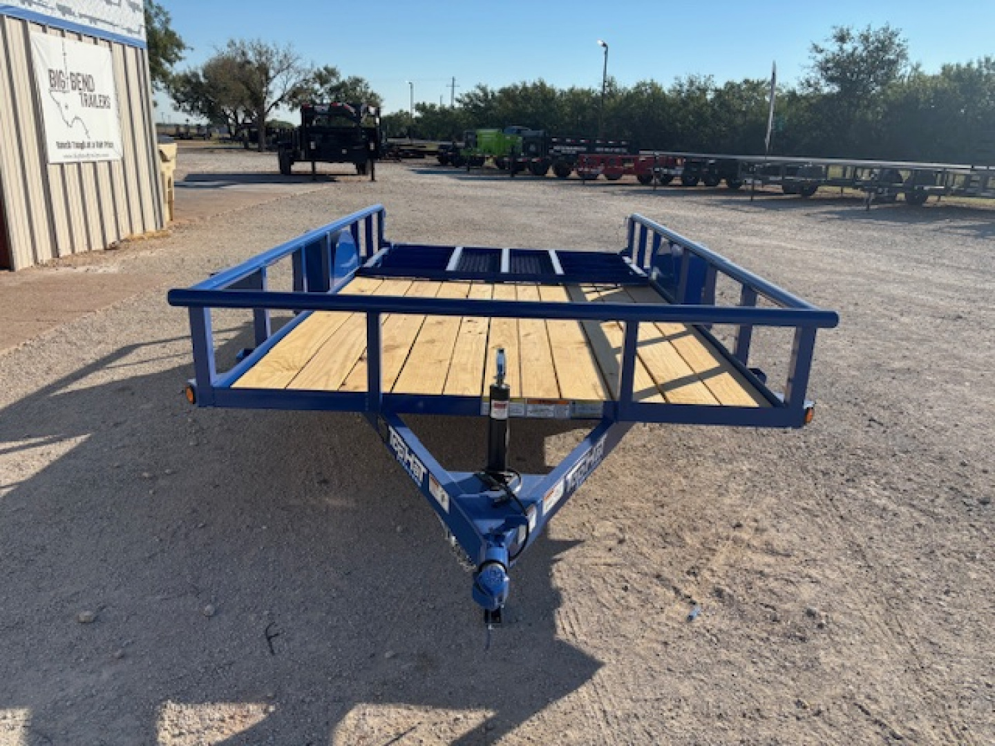 New 2026 Top Hat DSP 12'x77" Utility Trailer(Blue)