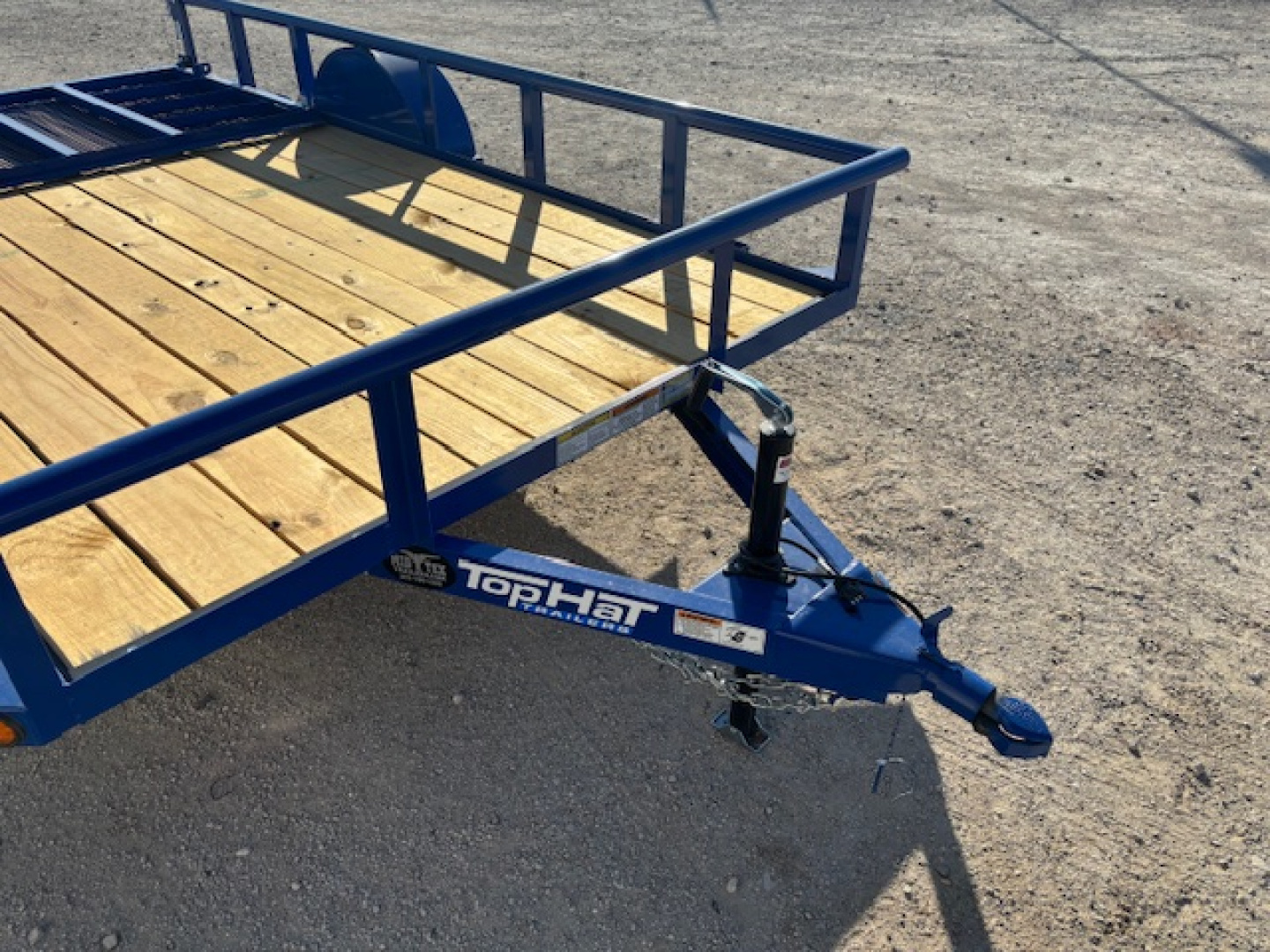 New 2026 Top Hat DSP 12'x77" Utility Trailer(Blue)