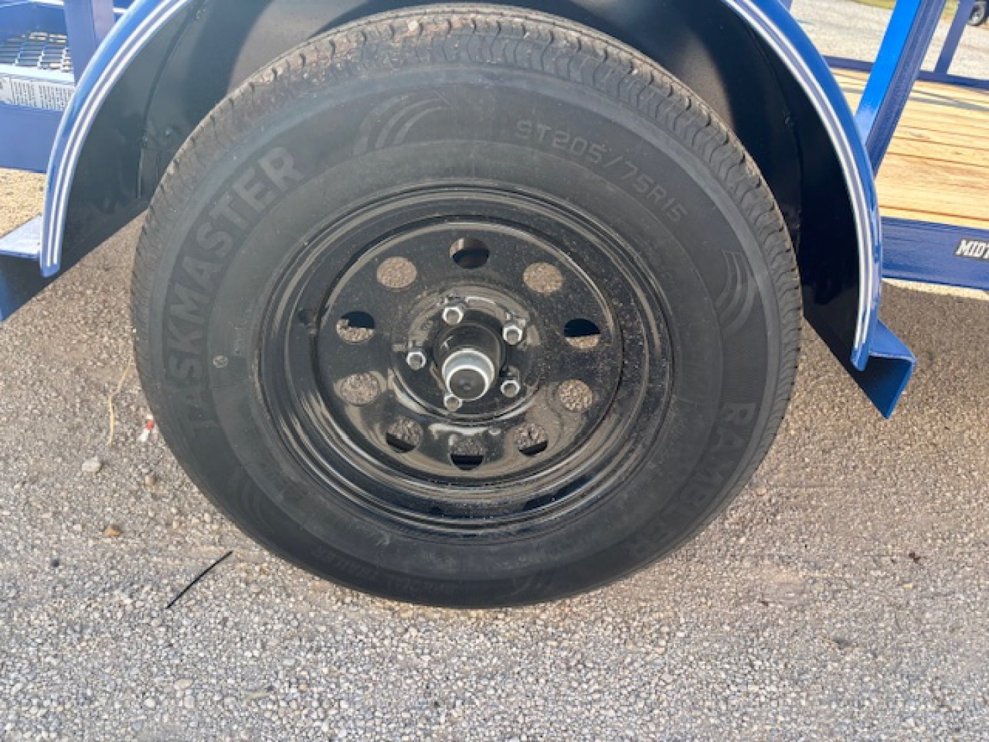 New 2026 Top Hat DSP 12'x77" Utility Trailer(Blue)