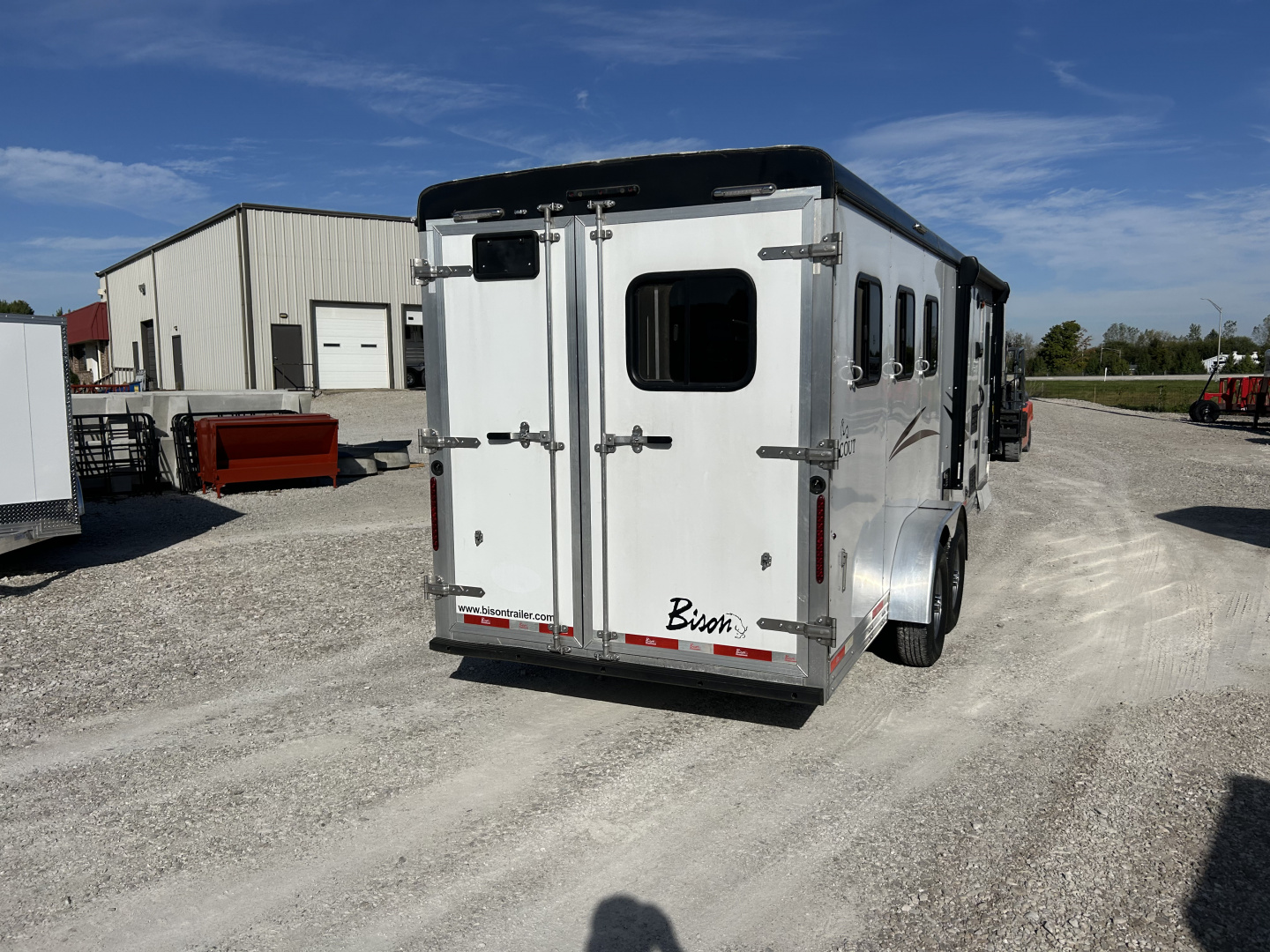 Used 2022 Bison Trailers Scout 3 Horse Living Quarters Horse Trailer