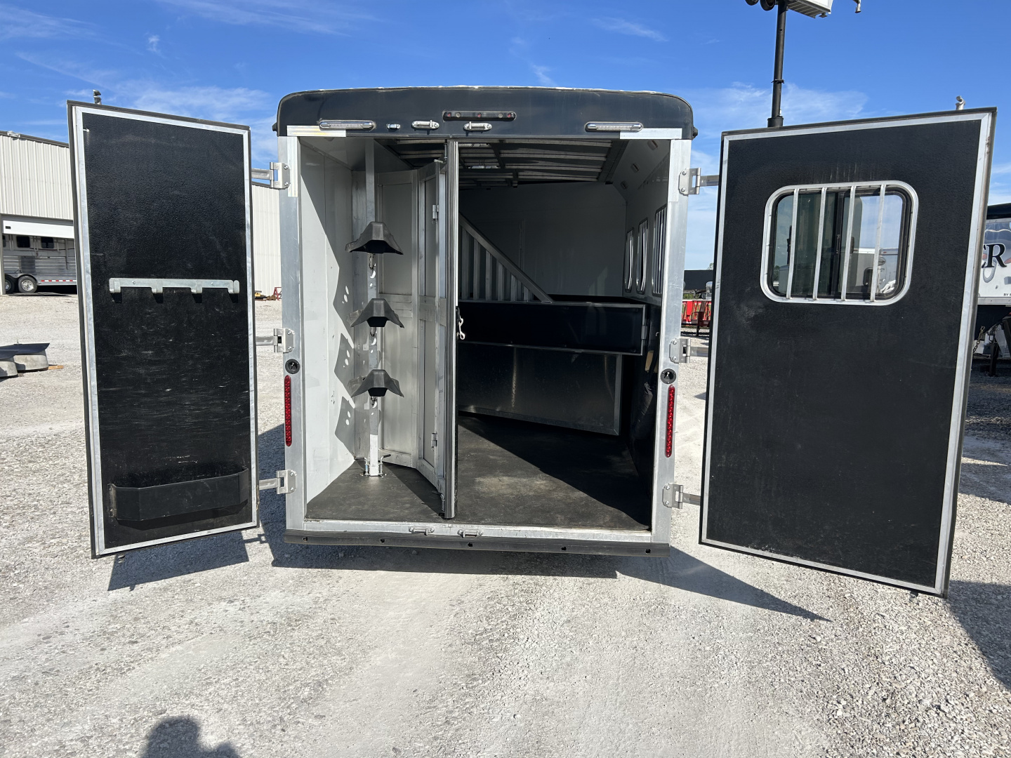 Used 2022 Bison Trailers Scout 3 Horse Living Quarters Horse Trailer
