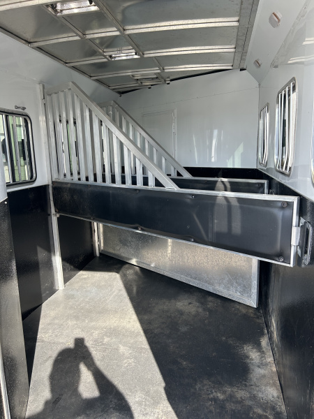 Used 2022 Bison Trailers Scout 3 Horse Living Quarters Horse Trailer
