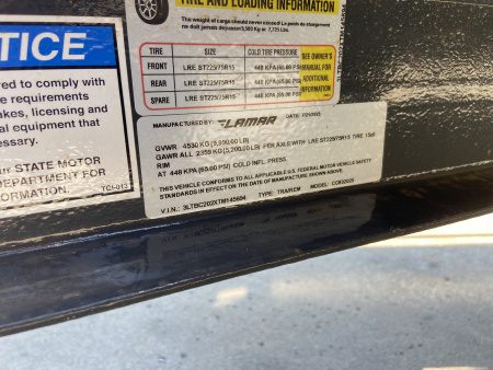 New 2026 Sure-Trac Equipment Trailer 20'