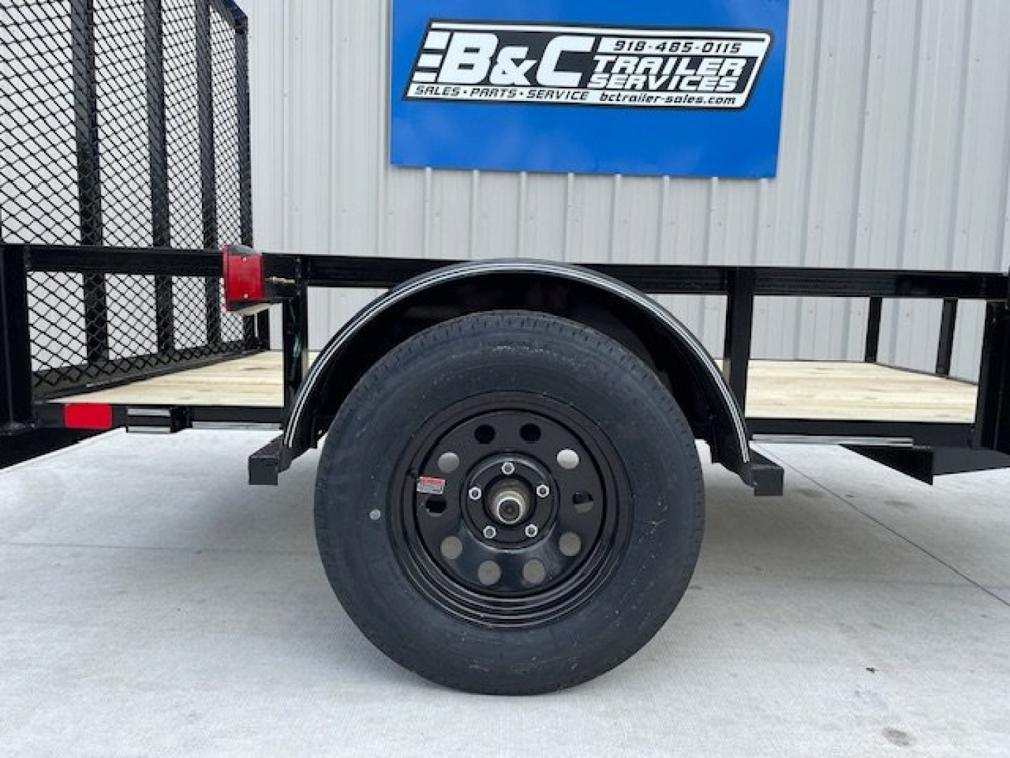 New 2026 DAVIDSON 5X8 SINGLE AXLE ANGLE TOP UTILITY TRAILER W/4' GATE