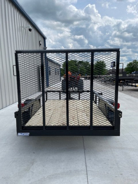 New 2026 DAVIDSON 5X8 SINGLE AXLE ANGLE TOP UTILITY TRAILER W/4' GATE