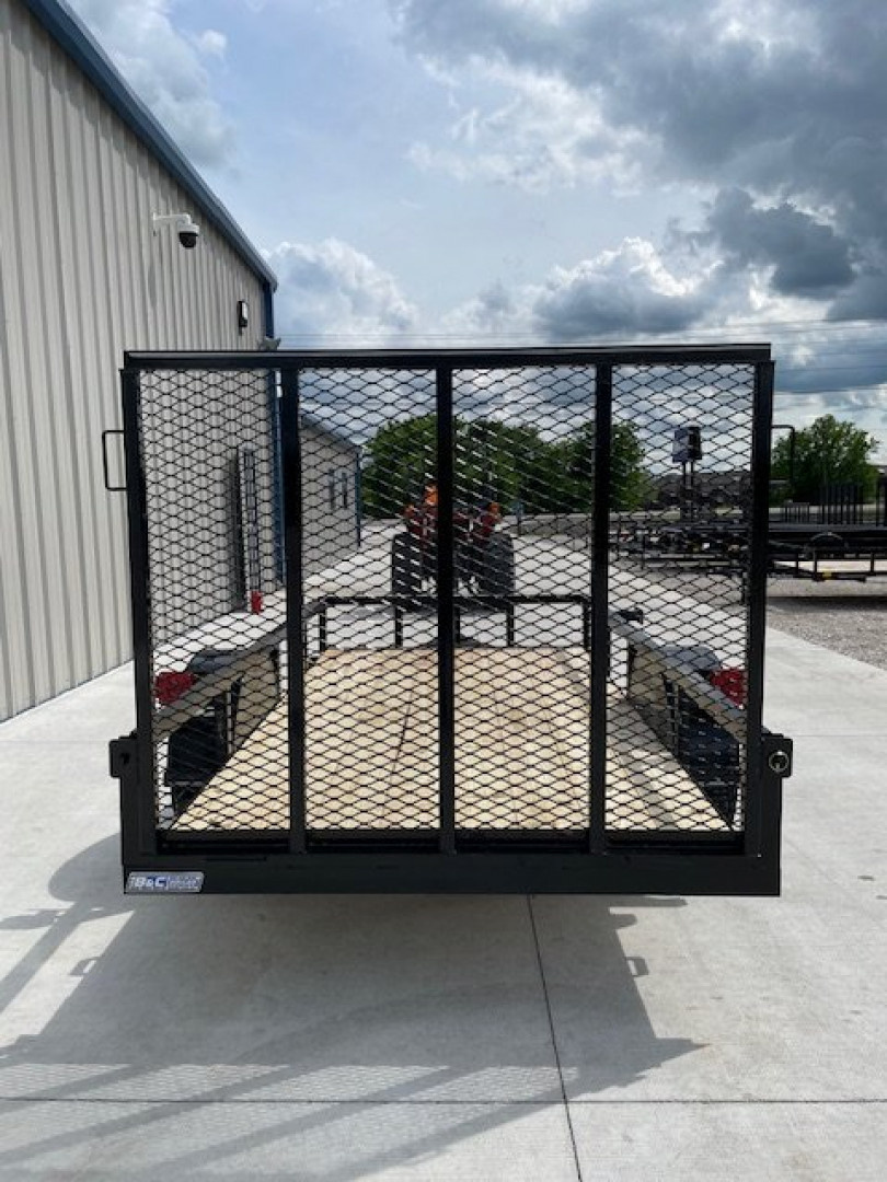 New 2026 DAVIDSON 5X10 (1) SINGLE AXLE ANGLE TOP UTILITY W/ 4' GATE