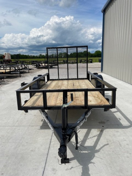 New 2026 DAVIDSON 5X10 (1) SINGLE AXLE ANGLE TOP UTILITY W/ 4' GATE