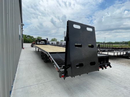 New 2026 DAVIDSON 102X32 (27+5) GOOSENECK DECKOVER, MONSTER RAMPS, 5' DOVETAIL, (2) 8000lb AXLES, GVWR 16,000lbs