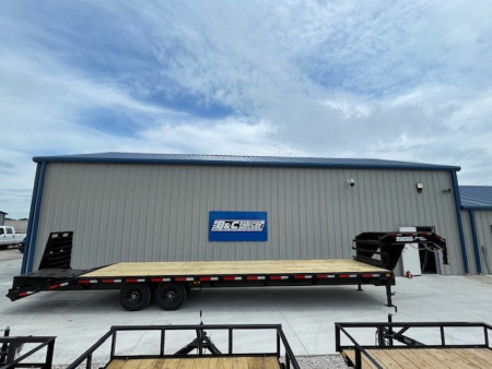 New 2026 DAVIDSON 102X32 (27+5) GOOSENECK DECKOVER, MONSTER RAMPS, 5' DOVETAIL, (2) 8000lb AXLES, GVWR 16,000lbs