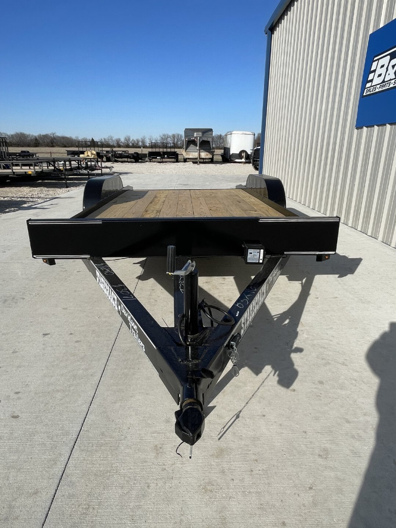 New 2026 DAVIDSON 83X16 (14+2) TANDEM (2)AXLE WOOD FLOOR CAR HAULER W/SLIDE IN RAMPS