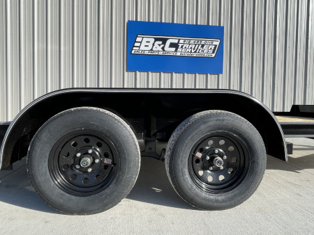 New 2026 DAVIDSON 83X16 (14+2) TANDEM (2)AXLE WOOD FLOOR CAR HAULER W/SLIDE IN RAMPS