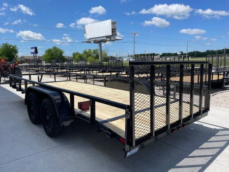 New 2026 DAVIDSON 83X18 TANDEM (2)AXLE PIPE TOP UTILITY W/36" GATE, DOVETAIL