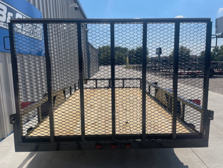 New 2026 DAVIDSON 77X12 SINGLE AXLE ANGLE TOP UTILITY W/4' GATE