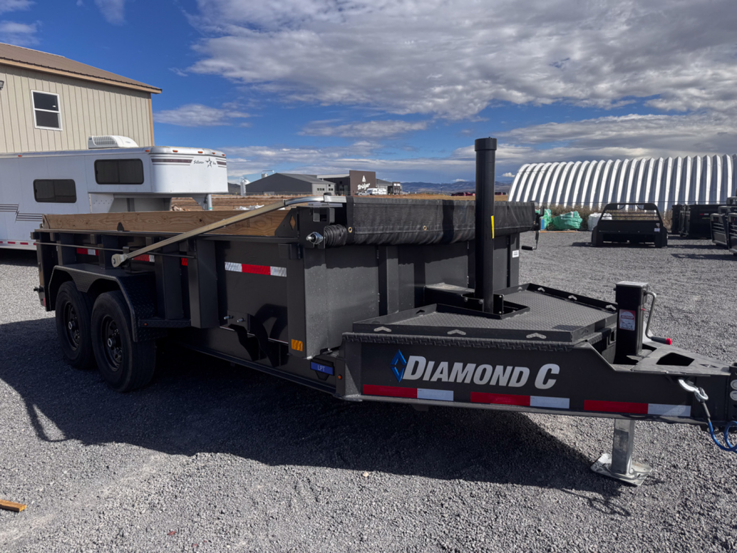 New 2026 Diamond C Trailers Telescopic 14' Dump Trailer