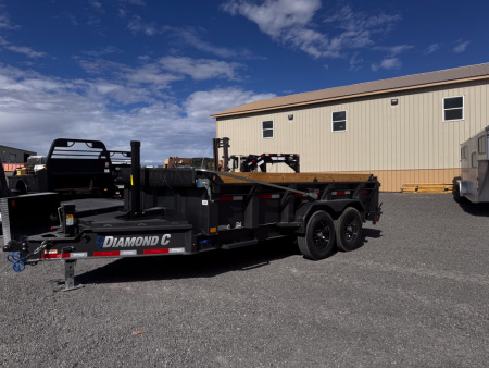 New 2026 Diamond C Trailers Telescopic 14' Dump Trailer