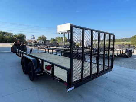 New 2026 DAVIDSON 83X18 TANDEM (2)AXLE PIPE TOP UTILITY TRAILER W/4' GATE
