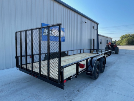 New 2026 DAVIDSON 83X18 TANDEM (2)AXLE PIPE TOP UTILITY TRAILER W/4' GATE