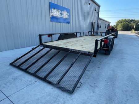 New 2026 DAVIDSON 83X18 TANDEM (2)AXLE PIPE TOP UTILITY TRAILER W/4' GATE