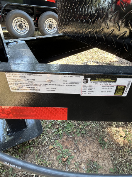New 2026 Texas Pride Trailers 7x12x3ft sidewalls Dump Trailer-Tandem Axles-7K axles